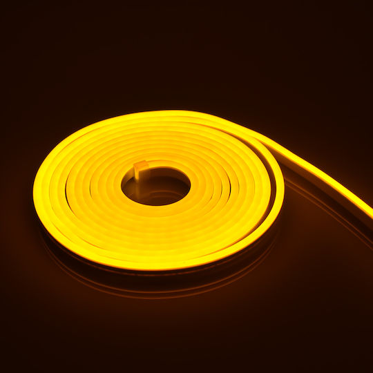 Andowl Rezistent la apă Bandă LED 12V Alb Cald Lumină 5m Neon Flex