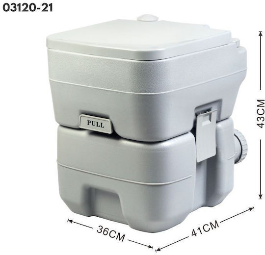 Eval Portable Toilet 03120-12 10lt