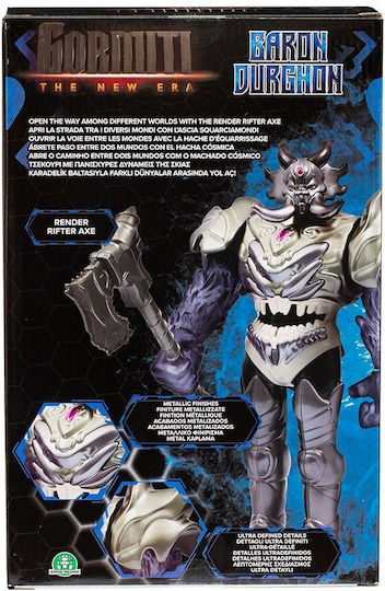 Action Figure The New Era Villain Gormiti Baron Durghon for 5+ years Years 27cm.