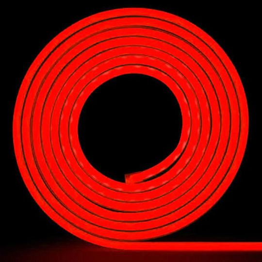 Waterproof LED Strip 12V Red Light 5m with Power Supply