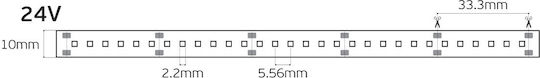 VK Lighting Bandă LED 24V Alb Natural Lumină 5m Tip SMD2216