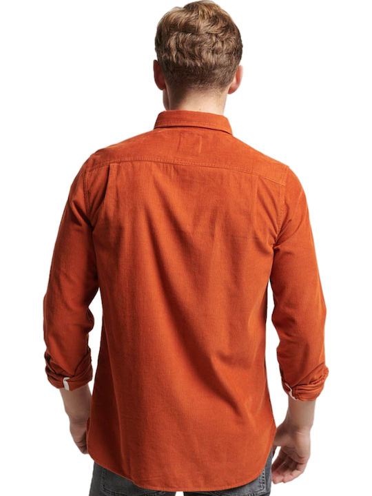 Superdry Ovin Trailsman Κοτλέ Πουκάμισο Clay Orange