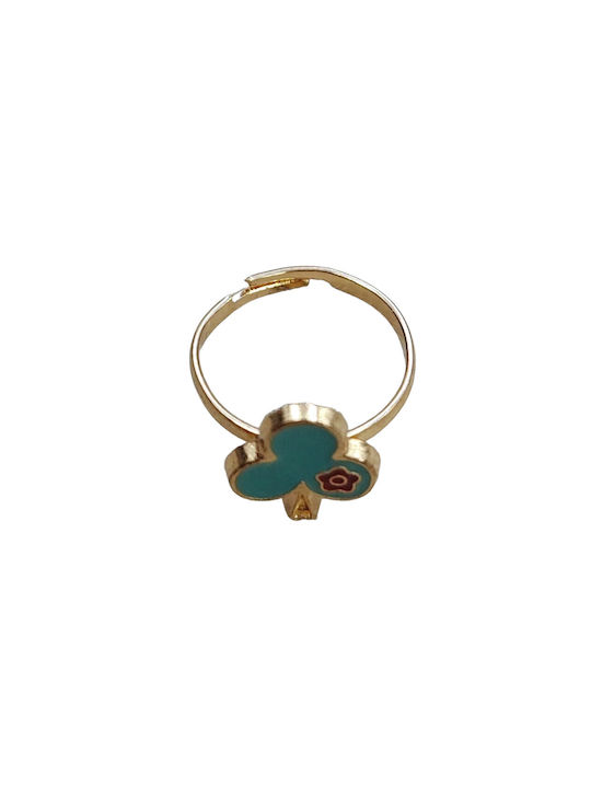 Kids Ring Green Clover 9300015