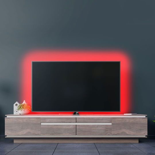 V-TAC Waterproof Smart LED Strip Wi-Fi 24V RGB Light 5m Type SMD5050 with Power Supply, Remote Control & WiFi Controller
