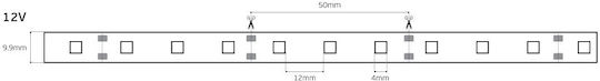 VK Lighting LED Лента 12V Жълто Светлина 5м Тип SMD5050
