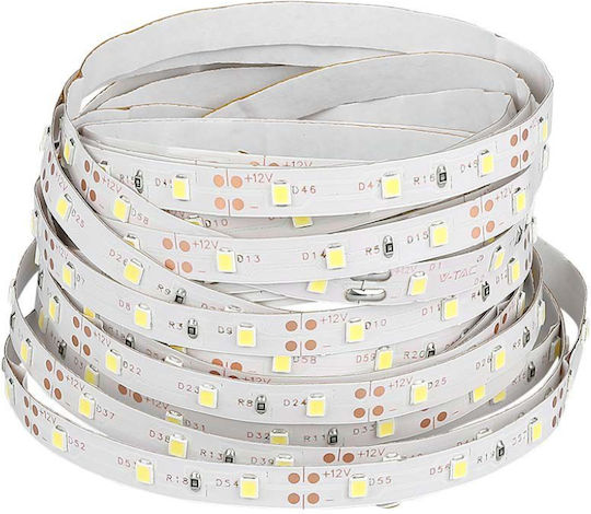 V-TAC Bandă LED 12V Galben Lumină 5m Tip SMD3528