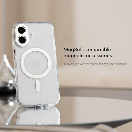 Moshi Brieftasche Silikon Silber (iPhone 17 Pro Max / iPhone 17 Pro / iPhone 16 Pro Max)