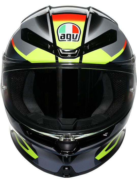 AGV Erazer black/red/fluo yellow Motorcycle Helmet Full Face ECE 22.06 1225gr with Pinlock 2118395.026