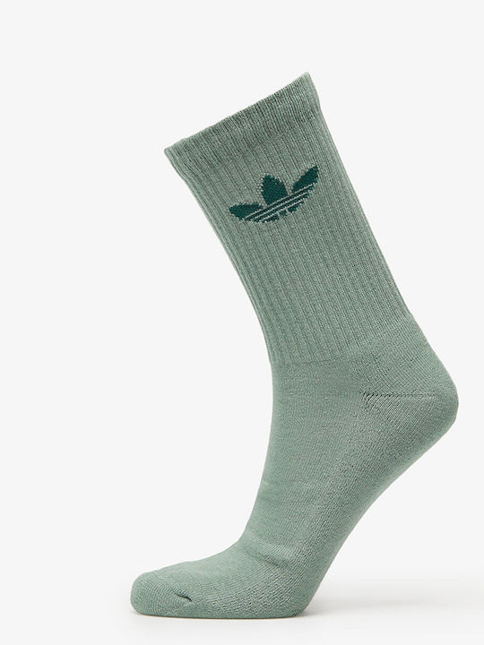 adidas Trefoil Athletic Socks Silver 6 Pairs