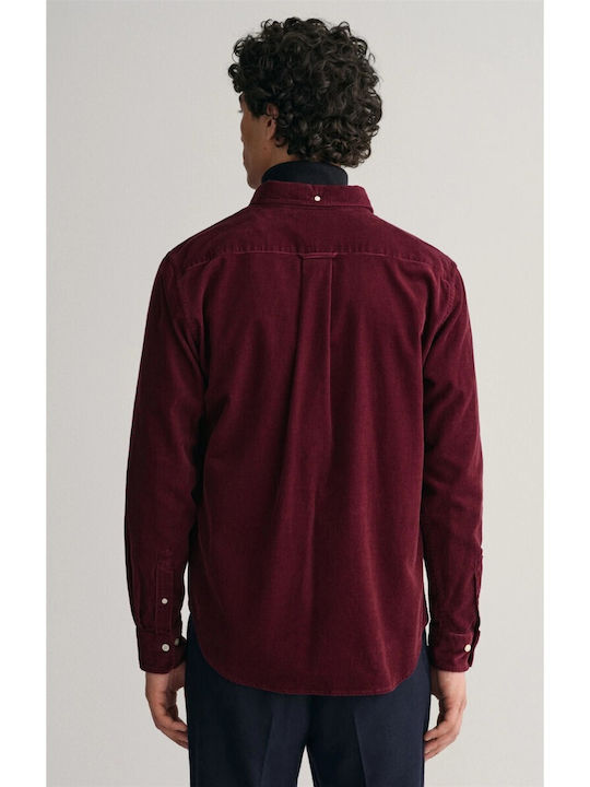 Gant Corduroy Shirt Burgundy