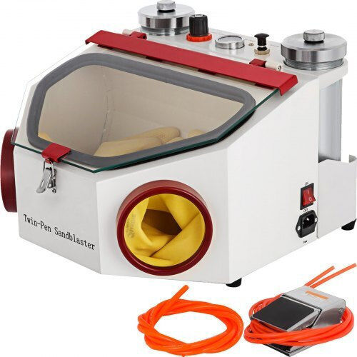 Vevor Dental Sandblaster 2 Pens + 2 Tanks Led Pedal Psj-sb00000000001v2