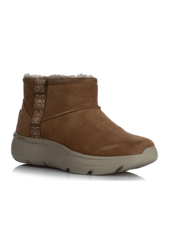 Women's Ankle Boots Platform Brown