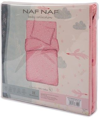 Viokarpet Комплект Бебешки Чаршафи За Количка Памучни Розов 120x170бр 3бр