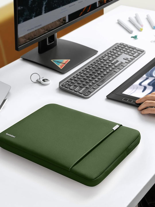 tomtoc Αδιάβροχη Θήκη για Laptop 16" σε Πράσινο χρώμα A13F2T1