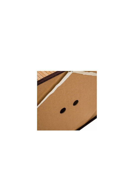 Coș De Rufe Din Bambus 100lt Cu Capac 60x5x35cm Maro