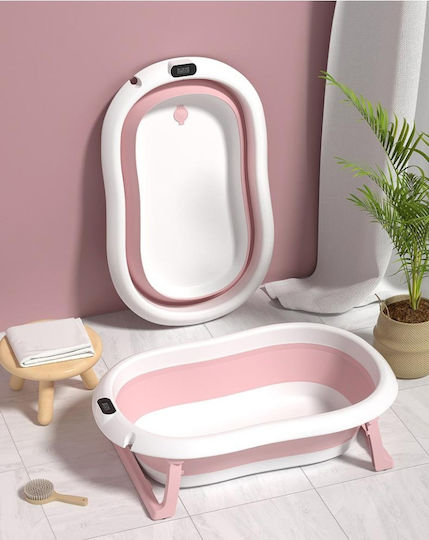 U-Grow Babybadewanne mit Thermometer Rosa
