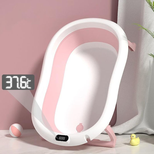U-Grow Babybadewanne mit Thermometer Rosa