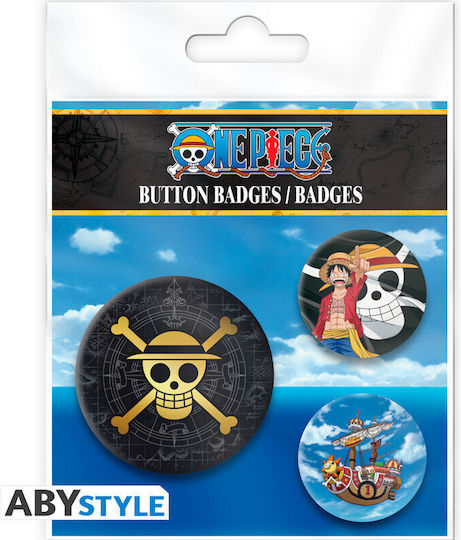 One Piece Badge Pack Skull & Luffy