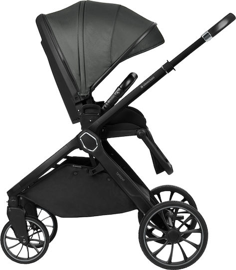 Kikka Boo Tiffany Adjustable 2 in 1 Baby Stroller Suitable for Newborn Dark Grey 12.5kg