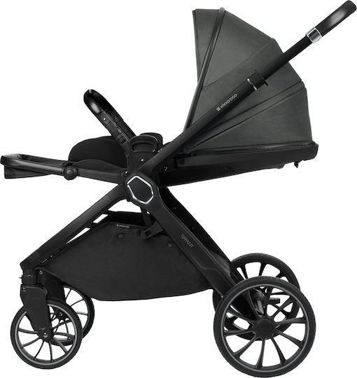 Kikka Boo Tiffany Adjustable 2 in 1 Baby Stroller Suitable for Newborn Dark Grey 12.5kg