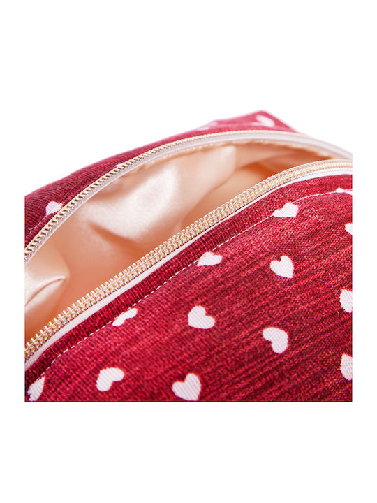 Damen Necessaire in Burgundisch Farbe