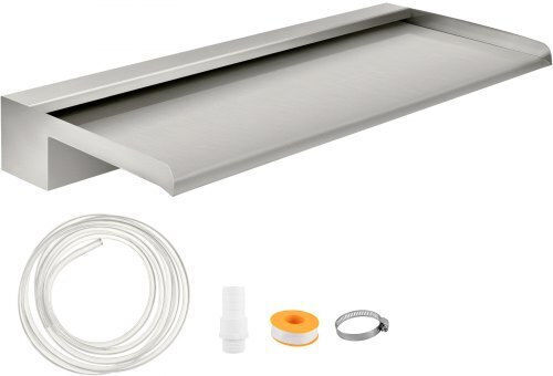 Vevor Pool Waterfall made of Stainless Steel 8x60x33cm Silver