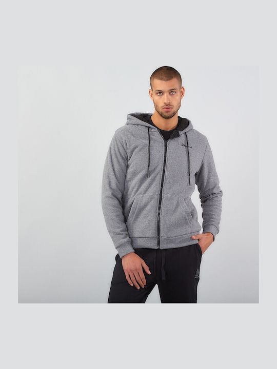 Sweatshirt Fleece with Hood Grey