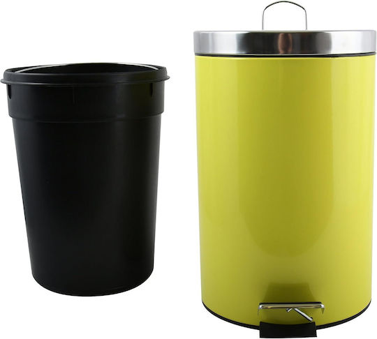HL144 Inox Καλαθάκι Μπάνιου 5lt Κίτρινο HL144 Inox Καλαθάκι Μπάνιου 5lt Κίτρινο