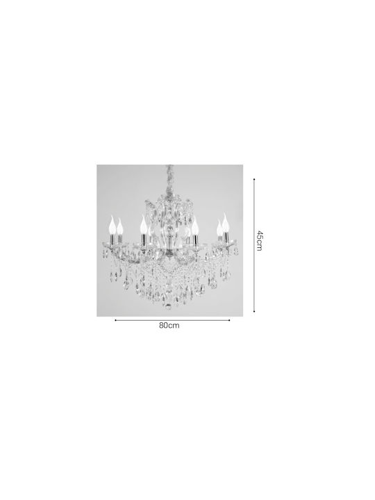 Inlight Πολυέλαιος Ø80cm με Κεράκια Χρυσός Inlight Πολυέλαιος Ø80cm με Κεράκια Χρυσός