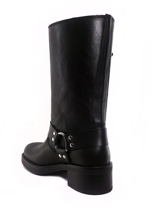 Leather Women's Boots Black