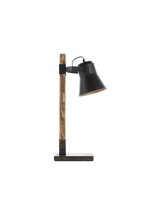 Brilliant Metal Table Lamp for Socket E27 with Black Shade and Base