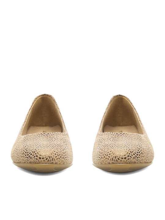 Damen Ballerinas in Beige Farbe