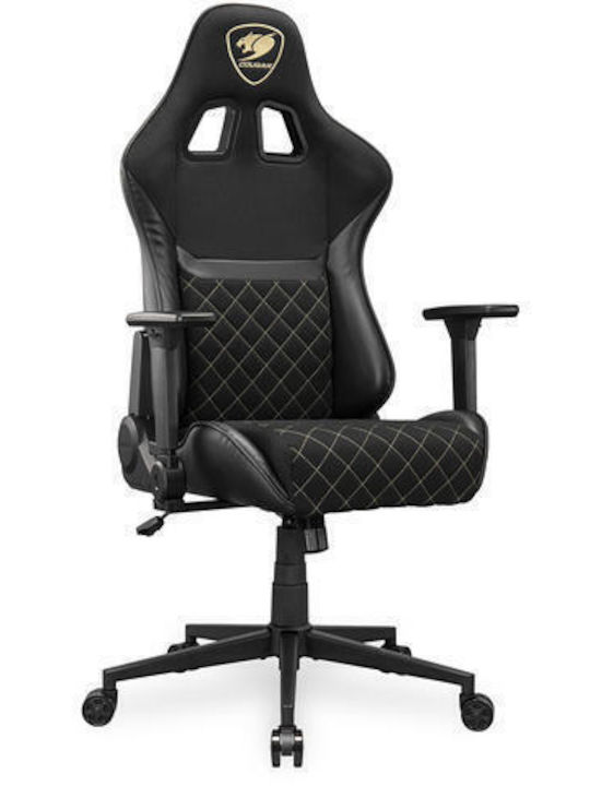 Cougar Armor One V2 Gold F Fabric Gaming Chair with Adjustable Arms Gold