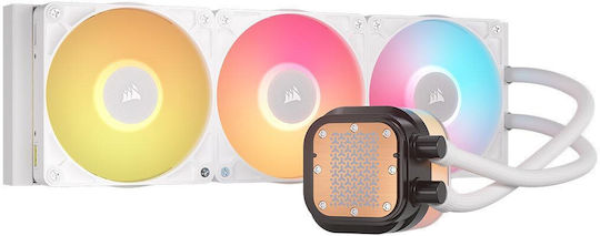 Corsair ICUE Link Titan RX Υδρόψυξη AIO CPU με 3 Ανεμιστήρες 120mm και RGB Φωτισμό Λευκή