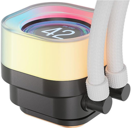 Corsair ICUE Link Titan RX Υδρόψυξη AIO CPU με 3 Ανεμιστήρες 120mm και RGB Φωτισμό Λευκή