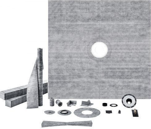 Vevor Κεραμική Ντουζιέρα 182.8x182.8cm Γκρι