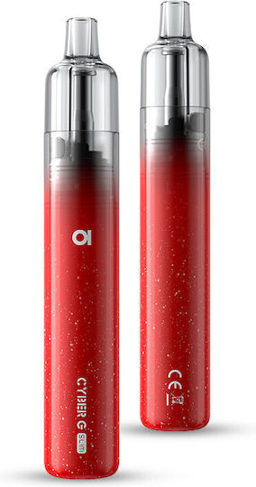 Aspire Cyber G Slim Pen Kit 2ml με Ενσωματωμένη Μπαταρία 1200mAh Red