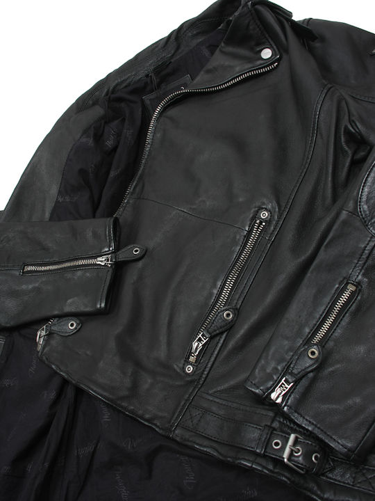 Lederjacke Jacke Schwarz