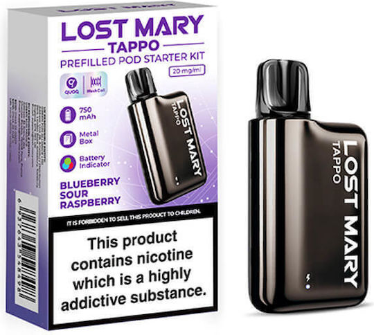 Lost Mary Tappo Συσκευή Blueberry Sour Raspberry Κάψουλα 20mg 2ml