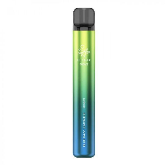 Elf Bar 600 V2 Einweg-E-Zigarette 600 Einweg-E-Zigaretten Blue Razz Lemonade 2ml 20mg Blaue