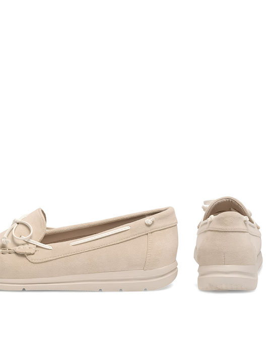 Damen Mokassins in Beige Farbe