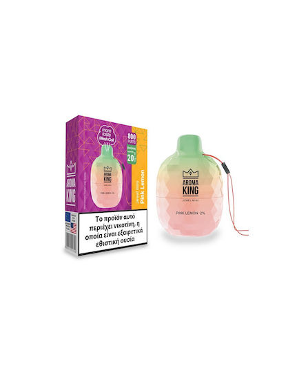 Aroma King Țigară Electronică de unică folosință 600 Inhalări Lemon 2ml 20mg Roz 1buc