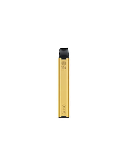 Gold Bar Gold Bar Disposable E-Cigarette 600 Puffs Lemon 2ml 20mg Yellow