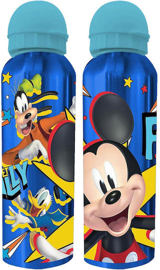 Disney Mickey Παιδικό Παγούρι Mickey Αλουμινίου Μπλε 500ml