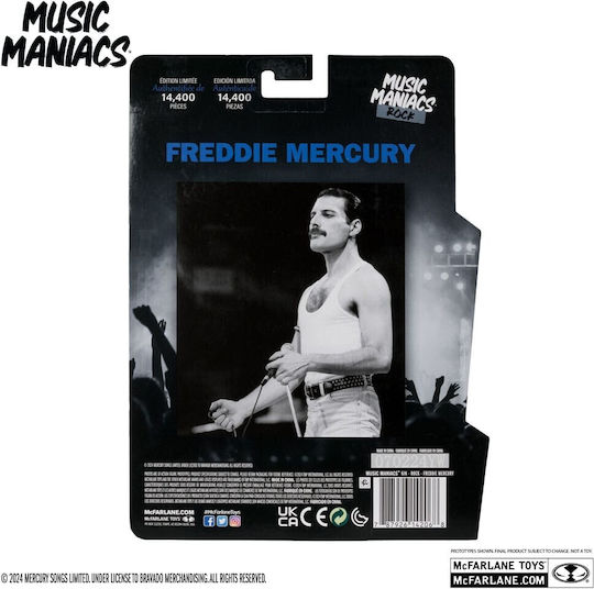 Mcfarlane Toys Music Maniacs Freddy Mercury Action Figure 15cm