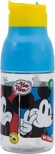 Mickey Mouse Clubhouse Παιδικό Παγούρι Mickey Πλαστικό με Καλαμάκι 420ml