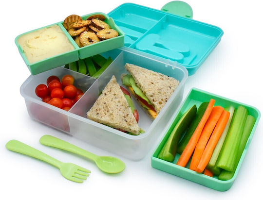 Melii Plastic Kids' Food Container 0.118lt Light Blue