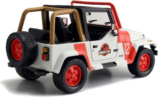 Jada Toys Jurassic World - 1992 Jeep Wrangler Diecast Model (1/24) Figure height 19cm at Scale 1:24