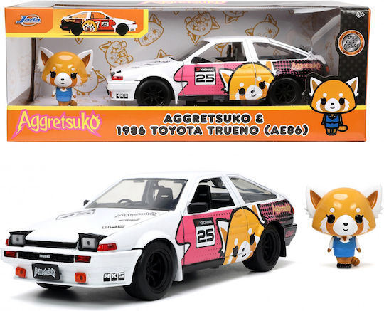 Aggretsuko Diecast Model 1/24 1986 Toyota Trueno Ae86