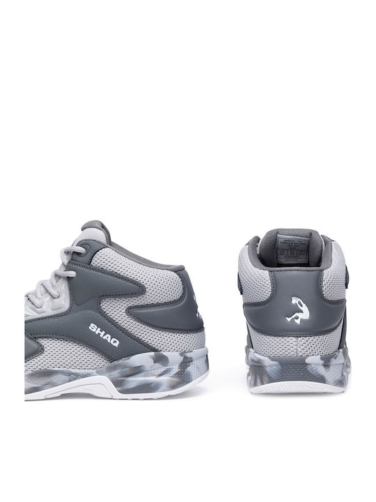 Kids Sports Shoes Basketball with Laces Gray